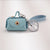 Unisex Solid Color Pu Leather Hook Loop Coin Purses