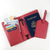 Unisex Solid Color Pu Leather Open Card Holders