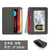 Unisex Solid Color Pu Leather Open Card Holders