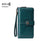 Unisex Solid Color Pu Leather Zipper Buckle Wallets