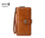 Unisex Solid Color Pu Leather Zipper Buckle Wallets