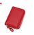 Unisex Solid Color Pu Leather Zipper Card Holders