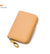 Unisex Solid Color Pu Leather Zipper Card Holders