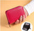 Unisex Solid Color Pu Leather Zipper Card Holders