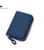 Unisex Solid Color Pu Leather Zipper Card Holders