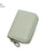 Unisex Solid Color Pu Leather Zipper Card Holders