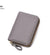 Unisex Solid Color Pu Leather Zipper Card Holders