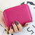 Unisex Solid Color Pu Leather Zipper Card Holders