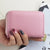 Unisex Solid Color Pu Leather Zipper Card Holders