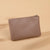 Unisex Solid Color Pu Leather Zipper Coin Purses