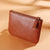 Unisex Solid Color Pu Leather Zipper Coin Purses