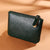 Unisex Solid Color Pu Leather Zipper Coin Purses