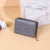 Unisex Solid Color Pu Leather Zipper Coin Purses