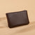 Unisex Solid Color Pu Leather Zipper Coin Purses