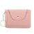 Unisex Solid Color Pu Leather Zipper Coin Purses