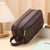 Unisex Solid Color Pvc Zipper Handbag Wash Bag