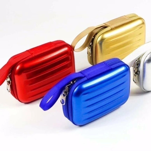 Unisex Solid Color Tinplate Zipper Coin Purses