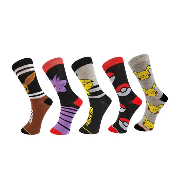 Unisex Sports Cartoon Polyester Crew Socks A Pair