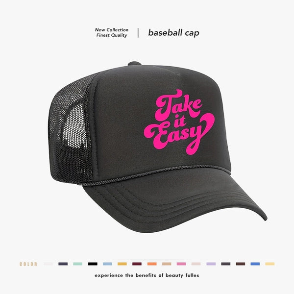 Unisex Sports Letter Curved Eaves Baseball Cap