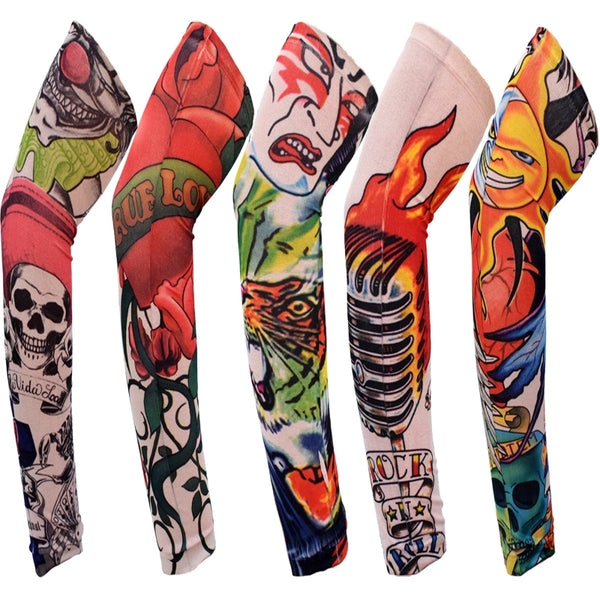 Unisex Streetwear Cool Style Animal Skull Polyester Arm Sleeves