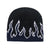 Unisex Streetwear Flame Eaveless Wool Cap