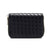 Unisex Stripe Pu Leather Zipper Card Holders