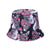 Unisex Vacation Plant  Printing Flat Eaves Bucket Hat