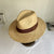 Unisex Vacation Solid Color Flat Eaves Straw Hat