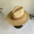 Unisex Vacation Solid Color Flat Eaves Straw Hat