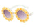 Vacation Beach Flower Ac Round Frame Full Frame Kids Sunglasses