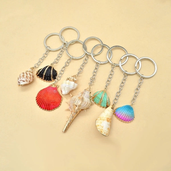 Vacation Bohemian Conch Shell Shell Bag Pendant Keychain