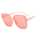 Vacation Classic Style Solid Color Pc Square Full Frame Women's Sunglasses