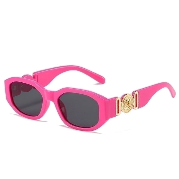 Vacation Color Block Ac Square Full Frame Women's Sunglasses