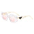 Vacation Color Block Pc Butterfly Frame Full Frame Women's Sunglasses