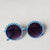 Vacation Flower Pc Round Frame Full Frame Kids Sunglasses