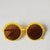 Vacation Flower Pc Round Frame Full Frame Kids Sunglasses