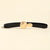 Vacation Formal Modern Style Round Pu Leather Alloy Buckle Women's Leather Belts