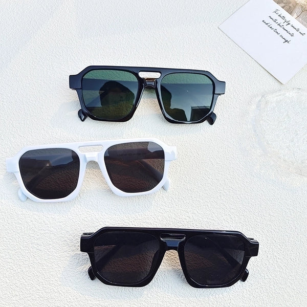 Vacation Geometric Pc Resin Square Full Frame Women's Sunglasses