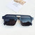 Vacation Geometric Pc Resin Square Full Frame Women's Sunglasses