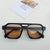 Vacation Geometric Pc Resin Square Full Frame Women's Sunglasses