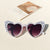 Vacation Heart Shape Ac Special-shaped Mirror Full Frame Kids Sunglasses