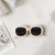 Vacation Modern Style Solid Color Pc Uv400 Resin Oval Frame Full Frame Women's Sunglasses