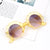 Vacation Shell Resin Special-shaped Mirror Full Frame Kids Sunglasses