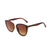 Vacation Simple Style Solid Color Leopard Ac Cat Eye Full Frame Women's Sunglasses