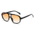 Vacation Simple Style Solid Color Pc Toad Glasses Full Frame Women's Sunglasses