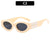 Vacation Solid Color Ac Oval Frame Full Frame Women's Sunglasses