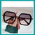 Vacation Solid Color Pc Polygon Full Frame Women's Sunglasses