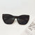 Vacation Solid Color Pc Resin Cat Eye Full Frame Women's Sunglasses