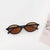 Vacation Solid Color Pc Resin Oval Frame Full Frame Women's Sunglasses