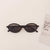 Vacation Solid Color Pc Resin Oval Frame Full Frame Women's Sunglasses